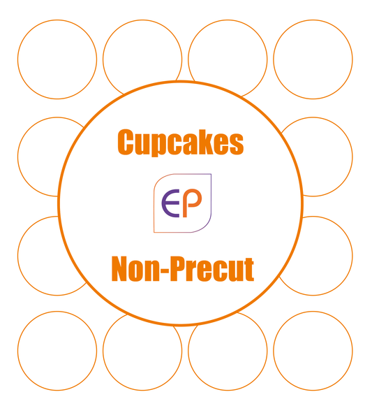 Non-Precut Icing Cupcake Toppers