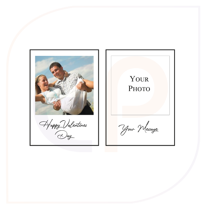 digital sample of the polaroid sample cupcake toppers which can also be used for biscuit and cookies, personalised with a custom photo and a special message