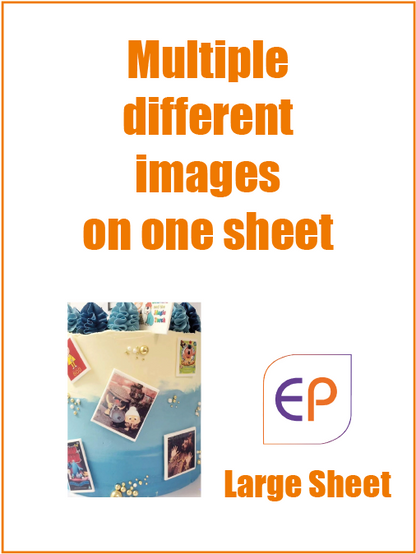 Different Images - Large Icing Sheet