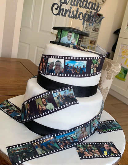 Film Strip / Reel Icing sheet for Cakes